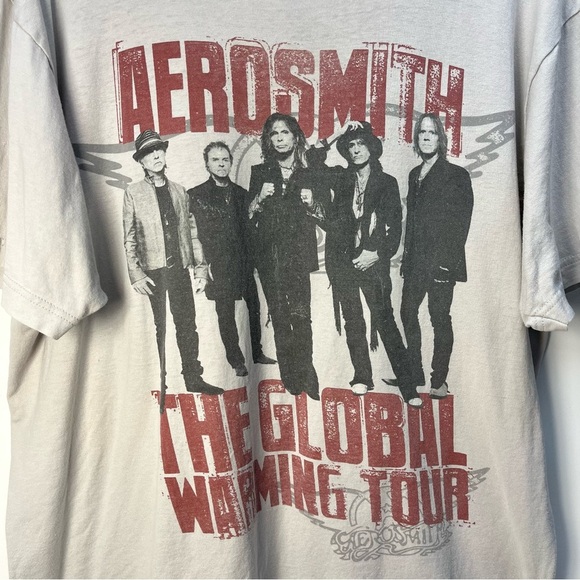 2012 Aerosmith Global Warming Concert Tour T-Shirt Size XL Rock Music - Picture 2 of 7